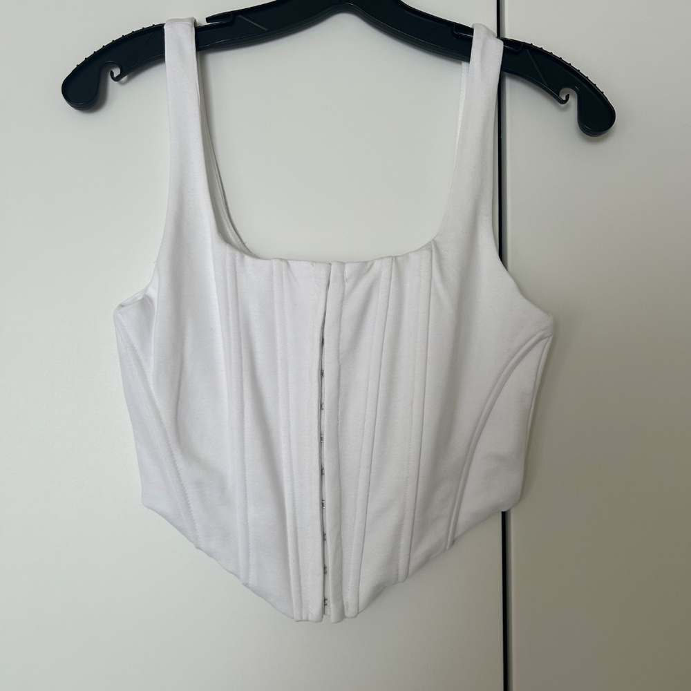White Corset Top - Forever 21